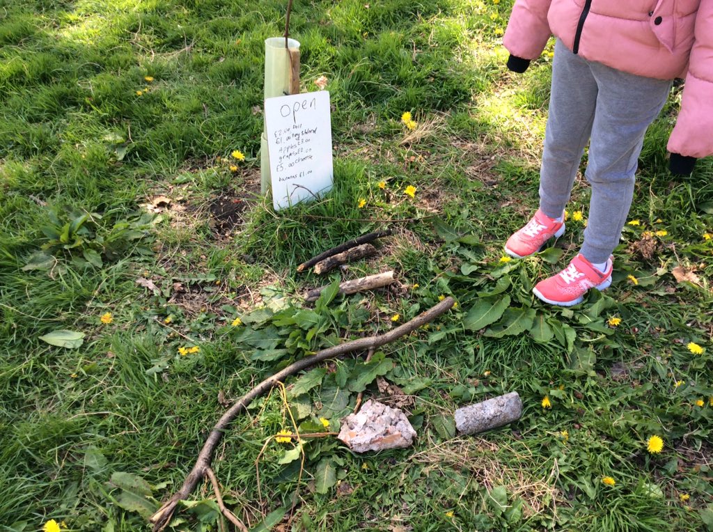 We were using our imaginations to make our own shops at The Woodies with P2 R10 on Tuesday! There were so many exciting things to buy! <a href="/MrsBrucex/">Mrs Bruce</a> <a href="/SchoolBroomhill/">BroomhillSchool</a>