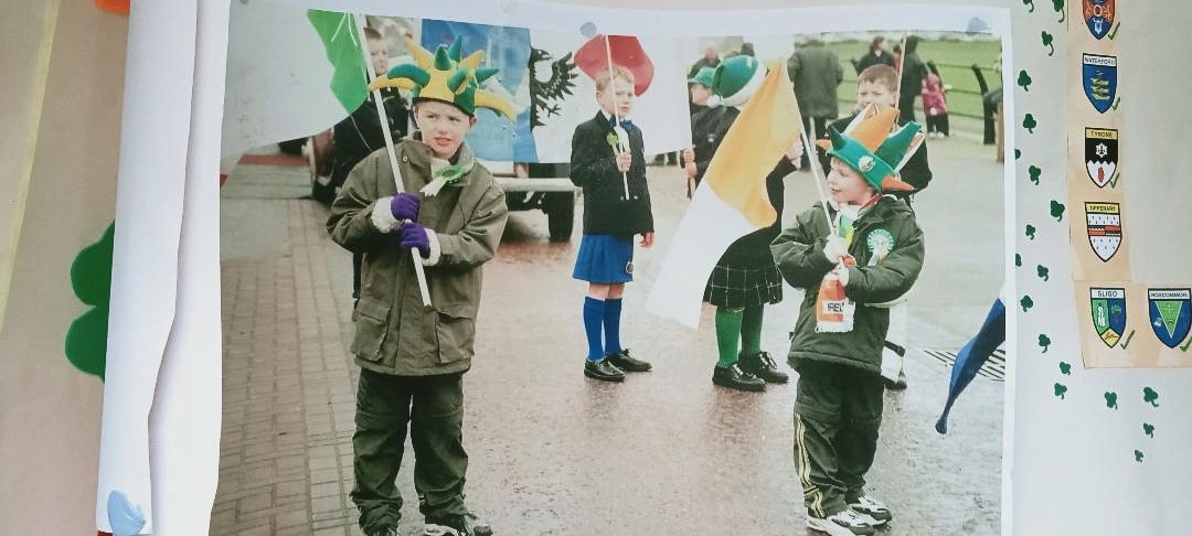 StPatricksNottm's tweet photo. @GerryMolumby I met these two 'lad' man and boys at this year's @StPatricksNottm with mother Melinda Dirrance. Found the older photo when tidying up at Irish Centre https://t.co/20M6PKJC0A