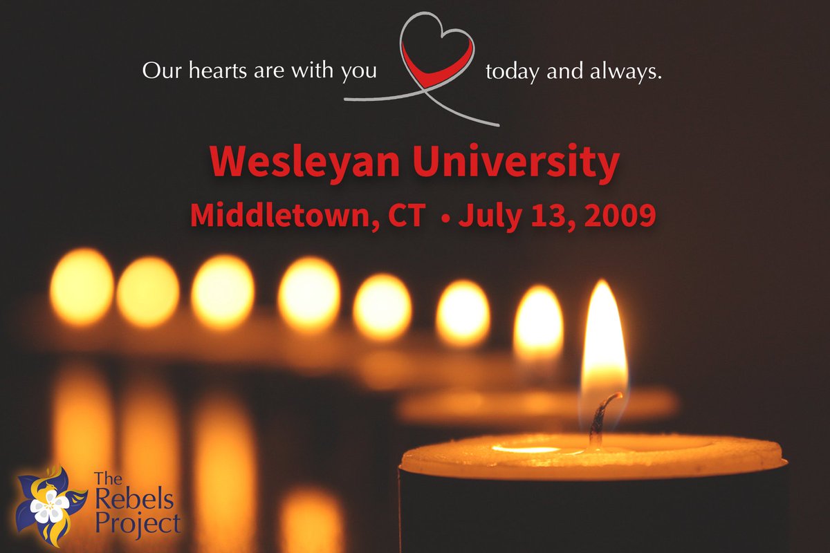 rebelsproject's tweet image. We honor the memory of those taken too soon and send love to all who were impacted by the Wesleyan University shooting 13 years ago today. #neverforget #therebelsproject #survivorsupport #massshootings