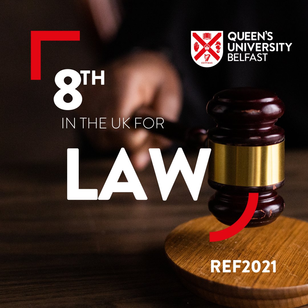 AHSS, Research, Queen's University Belfast (@qubresearchahss) on Twitter photo Congratulations to our colleagues in <a href="/qubschooloflaw/">QUB School of Law</a>, ranked 8th for GPA in today's REF results. A fantastic development for a Law School already ranked in the global top 100. Congratulations to our colleagues in <a href="/qubschooloflaw/">QUB School of Law</a>, ranked 8th for GPA in today's REF results. A fantastic development for a Law School already ranked in the global top 100.