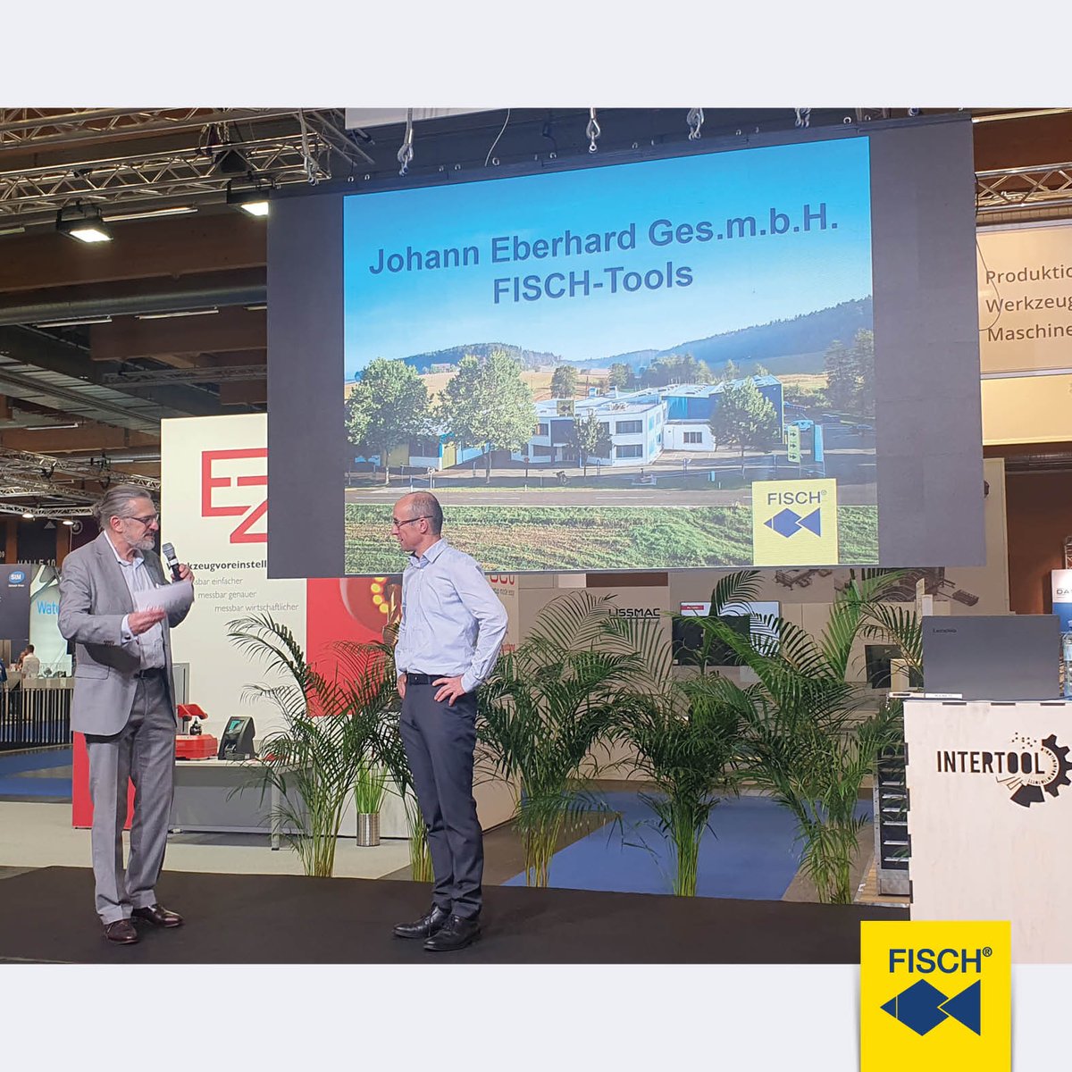 fischtools's tweet image. Only one day after the award for the 𝗯𝗲𝘀𝘁 𝗳𝗮𝗺𝗶𝗹𝘆 𝗯𝘂𝘀𝗶𝗻𝗲𝘀𝘀 𝗶𝗻 𝗦𝘁𝘆𝗿𝗶𝗮 𝗶𝗻 𝟮𝟬𝟮𝟮, we were invited to present our company at Intertool, Austria&apos;s trade fair for manufacturing technology, in Wels and gave insights into our company. 
#intertool #fischtools