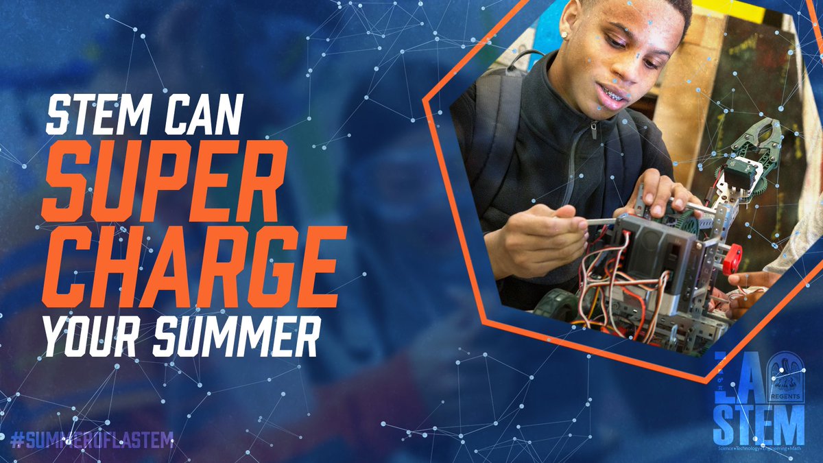 Don’t miss your chance to supercharge your summer with more than 60 STEM camps across Louisiana.
 
laregents.edu/summerofstem
 
#SummerofLaSTEM 
#LaProspers