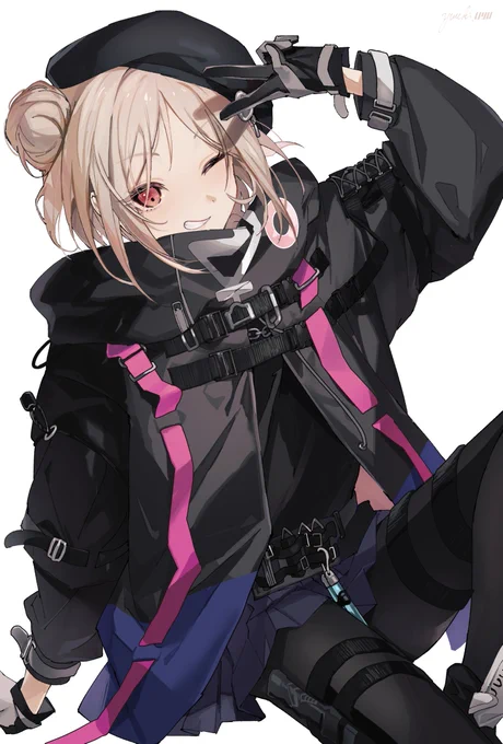 skeb描かせていただきました! ドルフロのMDRコスのP90 