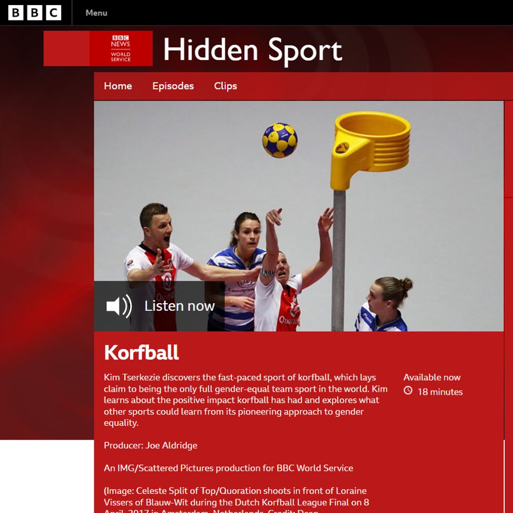📡 <a href="/KimTserkezie/">Kim Tserkezie</a>, British actress, producer &amp; presenter of BBC News 'Hidden Sport' Podcast, discovers the positive impact #korfball has had and explores what other sports could learn from its pioneering approach to gender equality. 🎧 bbc.co.uk/sounds/play/w3… 

#korfball #korfbal