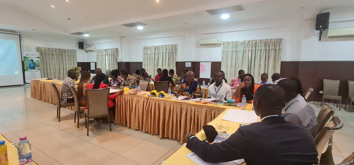 BeatriceIfie's tweet photo. Working session during #SSGhana. Building together to impact research development and socioeconomic growth. Biotechnology plays an important role in improving livelihoods. #ScienceAlliesGh @agdanquah @edanquah240 @dandzie @JohnEleblu https://t.co/PBLrhDZr4F