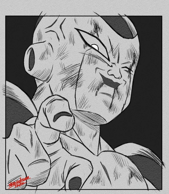 #フリーザ
最終形態

#目力ボロボロシリーズ
第9弾

#ドラゴンボール #ドラゴンボールイラスト #dragonball #dragonballart #宇宙最凶
#宇宙の帝王 #フリーザ最終形態 