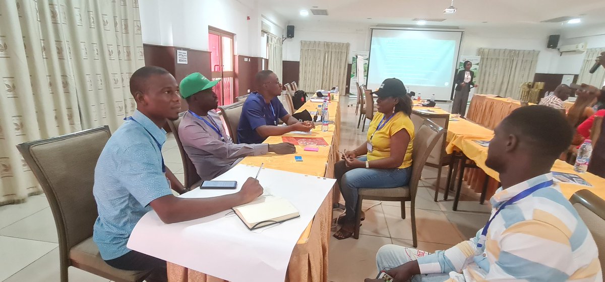 BeatriceIfie's tweet photo. Working session during #SSGhana. Building together to impact research development and socioeconomic growth. Biotechnology plays an important role in improving livelihoods. #ScienceAlliesGh @agdanquah @edanquah240 @dandzie @JohnEleblu https://t.co/PBLrhDZr4F