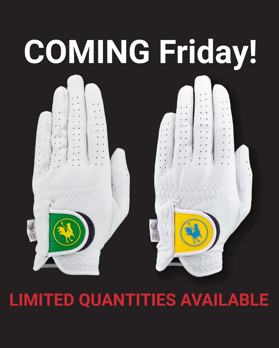 redroostergolf's tweet photo. ⏰ The countdown starts NOW! ⏰ 

We have limited quantities and these gloves will sell fast! #NewProductAlert #Friday #Golf #Golfers #Golfing https://t.co/v5Eq8HTlRA