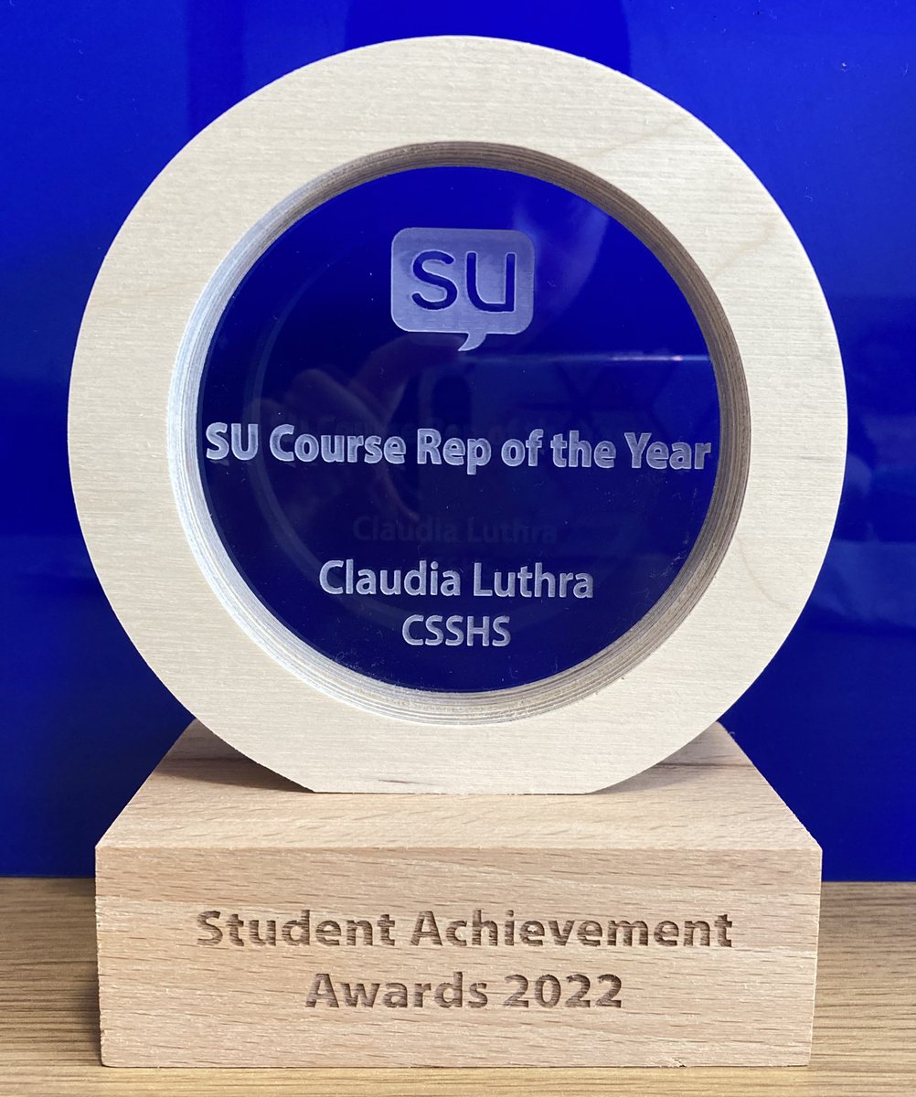 ClaudiaLuthra's tweet photo. Thank you to all those who nominated me for SU CSSHS Course Rep of the Year - it’s an honour to have won such a prestigious award!
Thanks to @CardiffMetSU and @cardiffmet for such a wonderful evening! 🏆✨
#SUSSA https://t.co/EPDw6nZIJ1