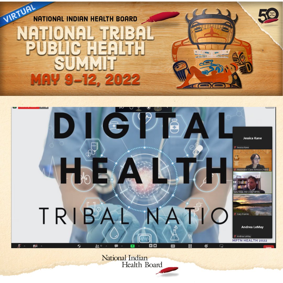 NIHB1's tweet photo. The #TPHS COVID-19 and Vaccines: Improving Access and Engagement with Digital Health at a Tribal Nation workshop has started. Registered attendees join us now: https://t.co/e2QxAhwTUh 

#TPHS2022 #TPHS22 #TribalHealthIsPublicHealth https://t.co/gJ1LgBsjKx