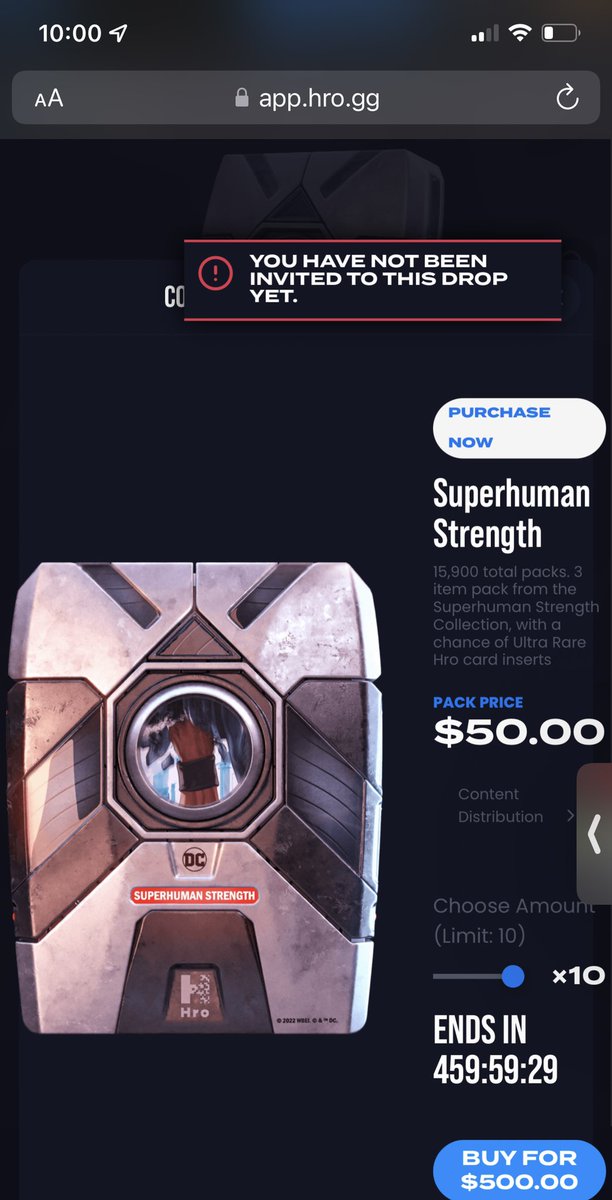 Chandler28138's tweet image. Man @hro is hands down the best site. I got an error at first hit refresh tried again and like a magic trick my $500 was gone and I got 10 packs… the most smooth and fast experience I have ever had…

Thank you to hro and @TheFirstMint for an Allow list spot super happy