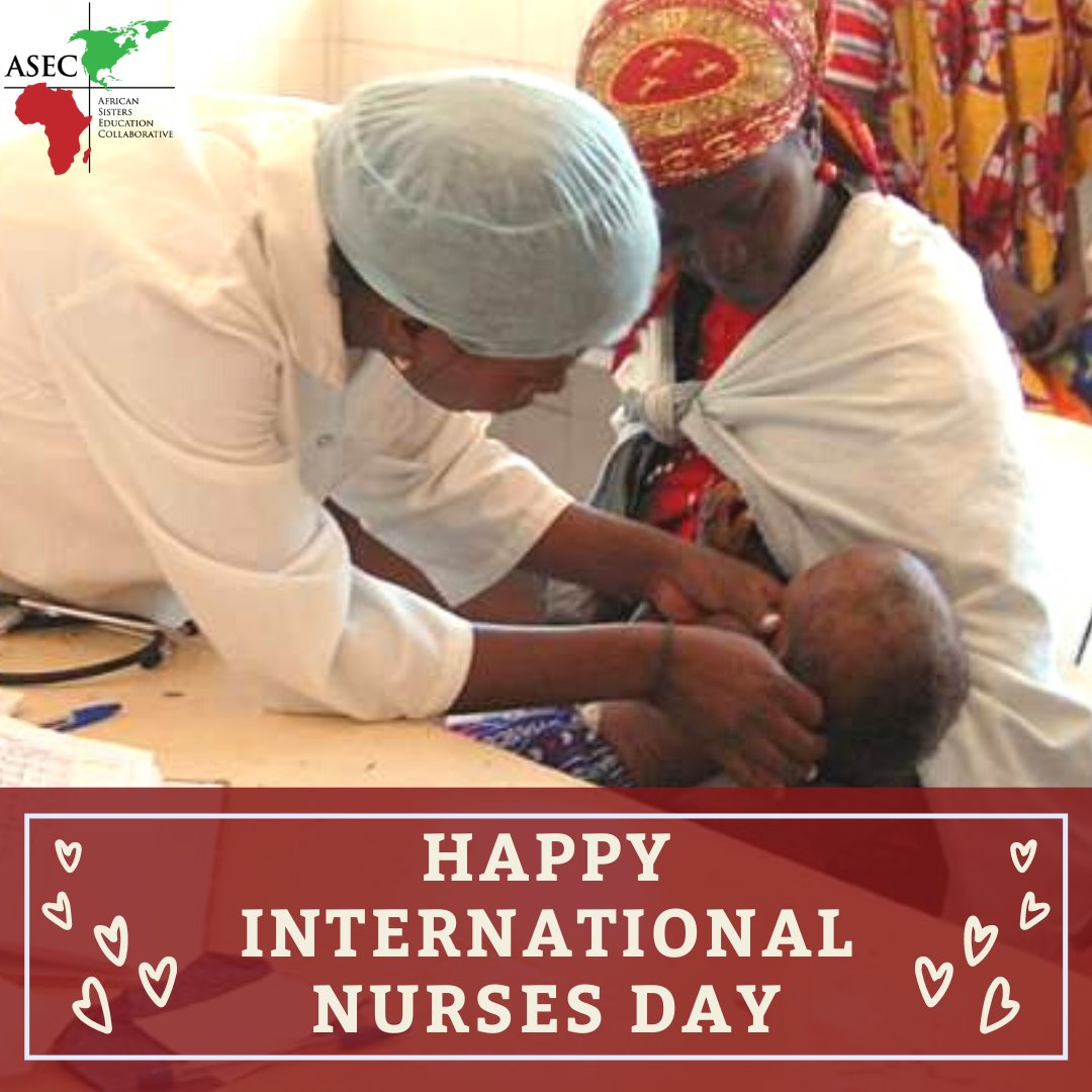 ASECSLDIHESA's tweet photo. Thank you to our ASEC Sisters who have become nurses. They have worked hard for their education so they can heal others in communities where they are most needed. May God bless you as you carry out your work! #CatholicNurses #InternationalNursesDay #AfricanSisters https://t.co/8hakOl9kEp