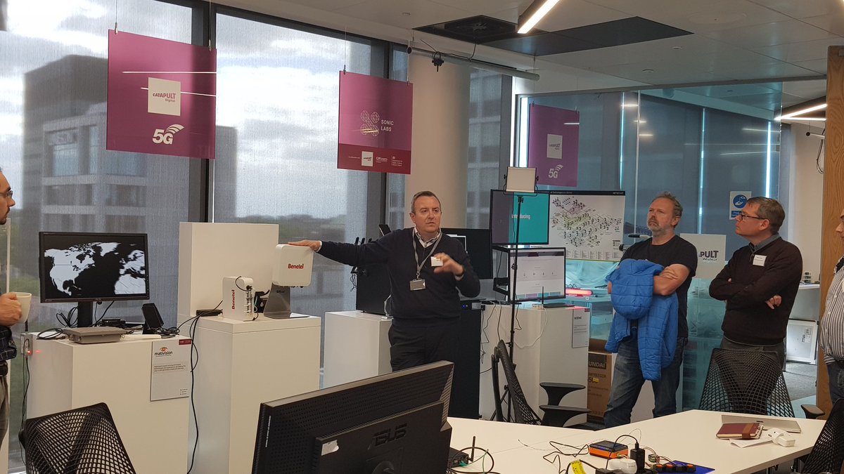 zahidtg's tweet photo. Nice to see SONIC Labs demo while visiting @DigiCatapult today for the @cambwireless #CWeMBB https://t.co/MlAXqDuoQg