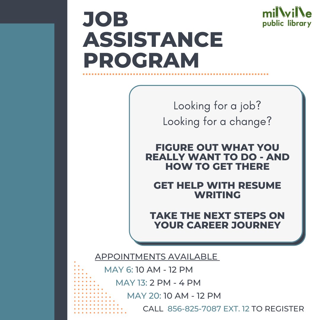 Millville Public Library tweet media