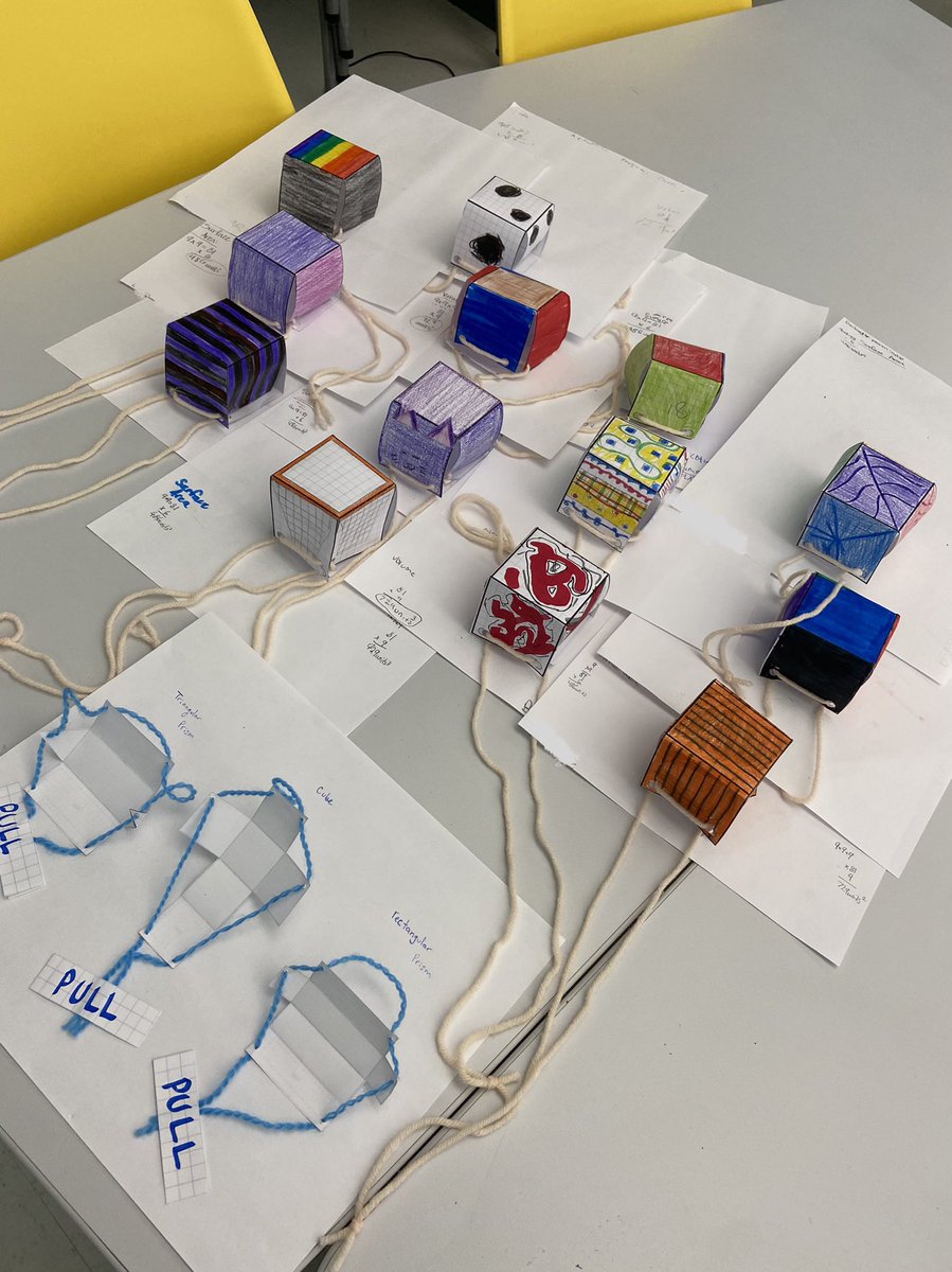 AlwaysUsePencil's tweet photo. Fine motor✅ Geometry✅ Art✅. All three for a rectangular prism activity showing my Ss how nets turn into their 3D prisms and using what they know to solve volume and surface area! #mathisfun #npsdlearns 📐 🎨 https://t.co/TeFWMp6oo1