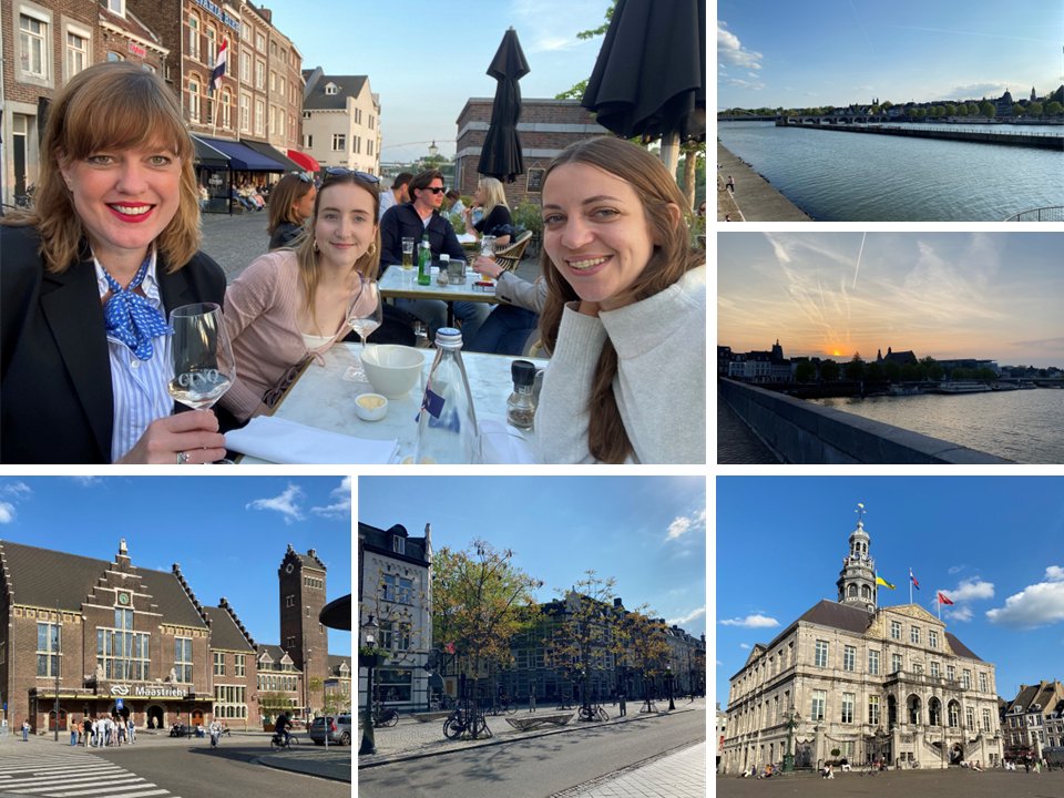 67health's tweet photo. Last week, several members of the 67health team visited Maastricht in the Netherlands, for a European congress – one of the first since Covid restrictions lifted!

They even managed to make the most of the weather and enjoy some alfresco dining along the river! #WeAreRARE #Travel https://t.co/ycokC55NAK