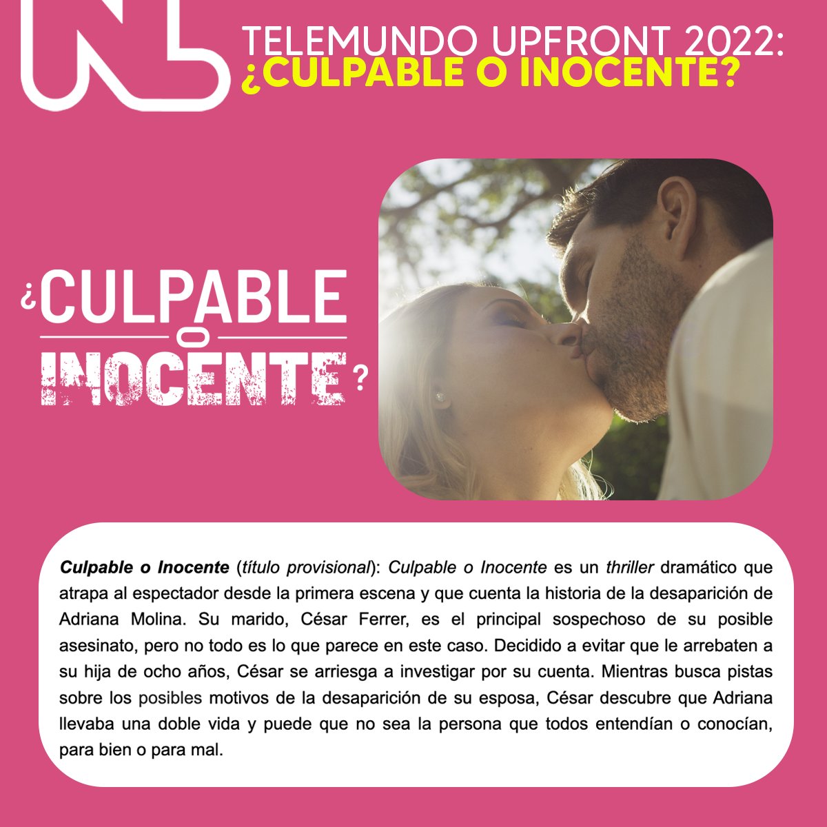 NovelaLounge's tweet photo. #TelemundoUpfront: #CulpableOInocente https://t.co/6Bq7FVIRFz