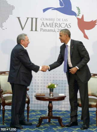 PedroAl04480139's tweet photo. @ActualidadRT Esta fue La cumbre de las Américas Panamá 2015 donde Cuba fue invitada a participar, recuerdo perfectamente este momento histórico en que Raúl Castro se reúne con el presidente Obama, que a pesar de sus diferencias se sentaron en la misma mesa a dialogar https://t.co/affNApNfux