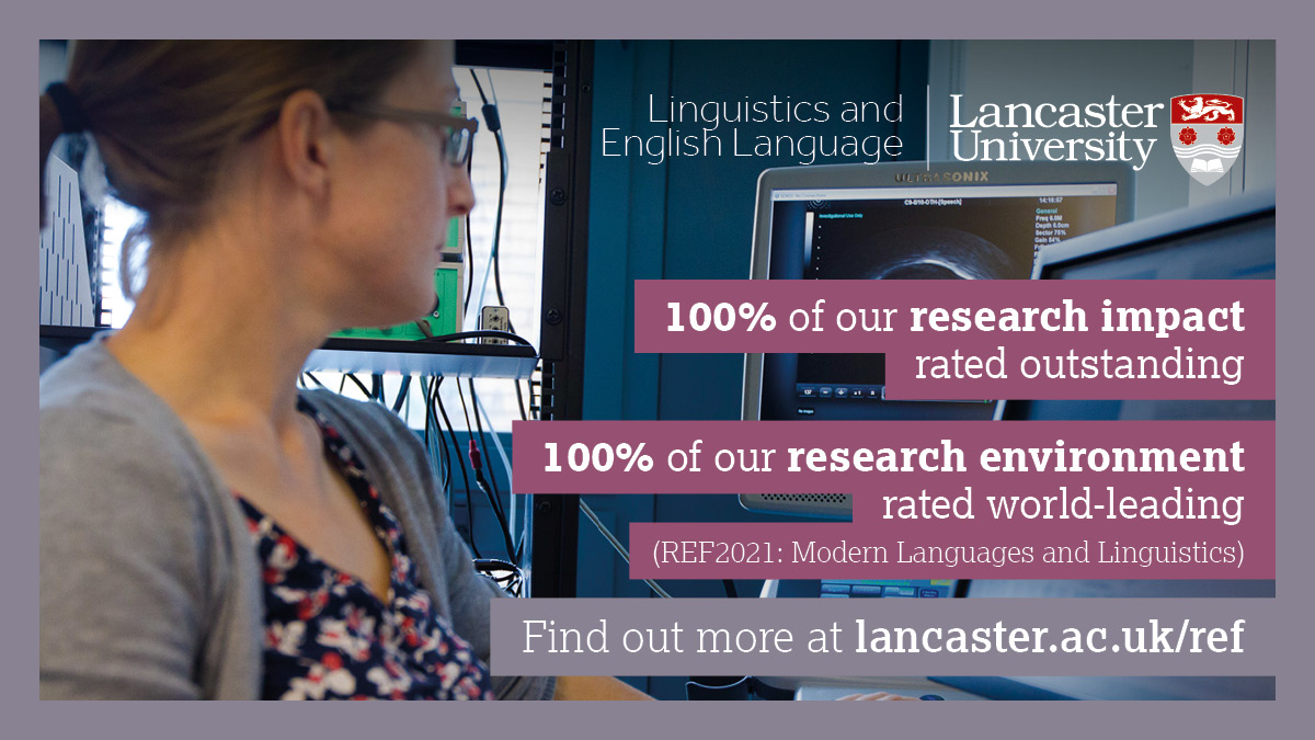 Linguistics and English Language, Lancaster Uni tweet media