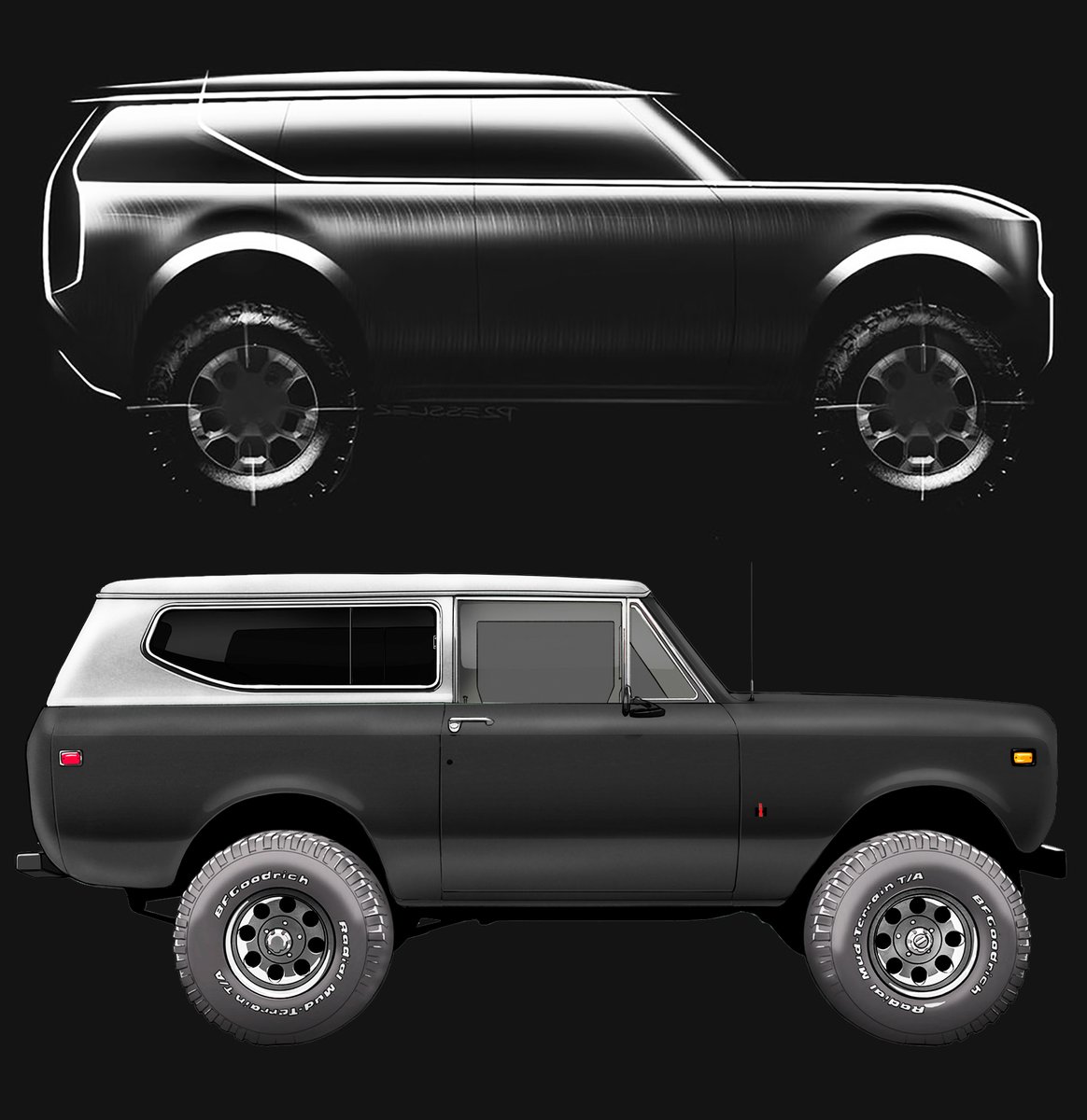 LeeTroxell's tweet photo. @VWGroup Come on 
@VWGroup
 let's get this thing moving!  Fast track the #newScout! Stay true to the look of your rendering and you'll have a HIT! #scout2 #internationalscout #electricvehicle #IHSCOUT #binder https://t.co/Fjl1Kabo8K