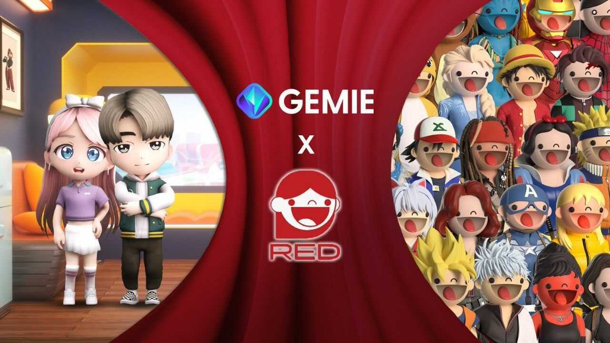 Gemie_Official's tweet photo. ❤️Gemie x RED nft🔴

Exciting news- @REDNFT_  will be opening the RED’s virtual gallery in Gemie’s planet. To celebrate this, we are giving out x10 REDlist (WL) spots 

1⃣Follow @Gemie_Official @REDNFT_ 
2⃣Like❤️ + RT🔄
3⃣Tag 3 ppl
4⃣Join https://t.co/3nBjDdgpZ7 https://t.co/uUmtoMkSKA