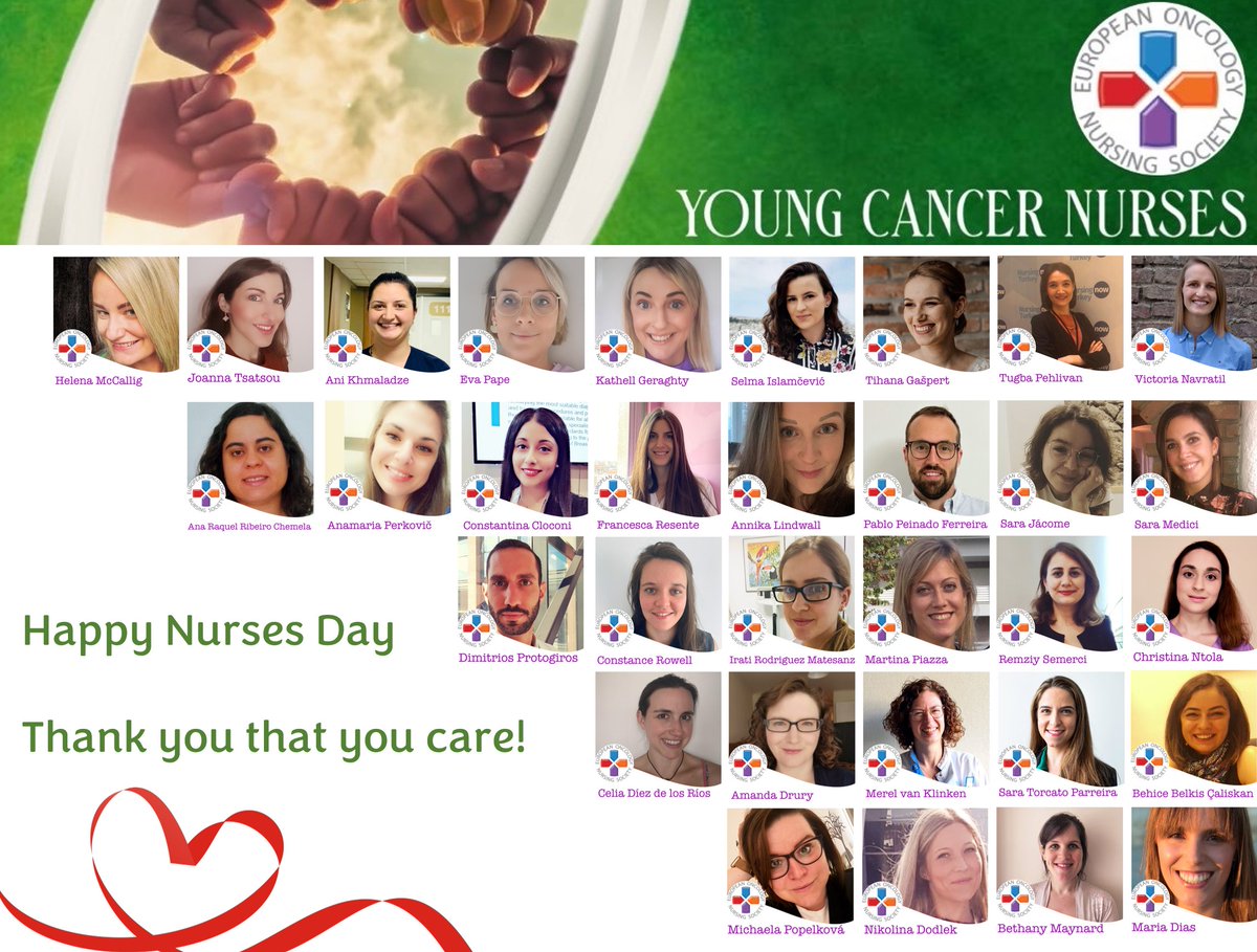 HAPPY NURSES DAY!
Dear Young Cancer Nurses, thank you all for your enthusiasm, effort, and ideas, which you bring to our network every day! All of you are our most valuable persons! I hope you have a great day!❤️ 
<a href="/cancernurseEU/">@cancernurseEU</a>
 #EONSycn