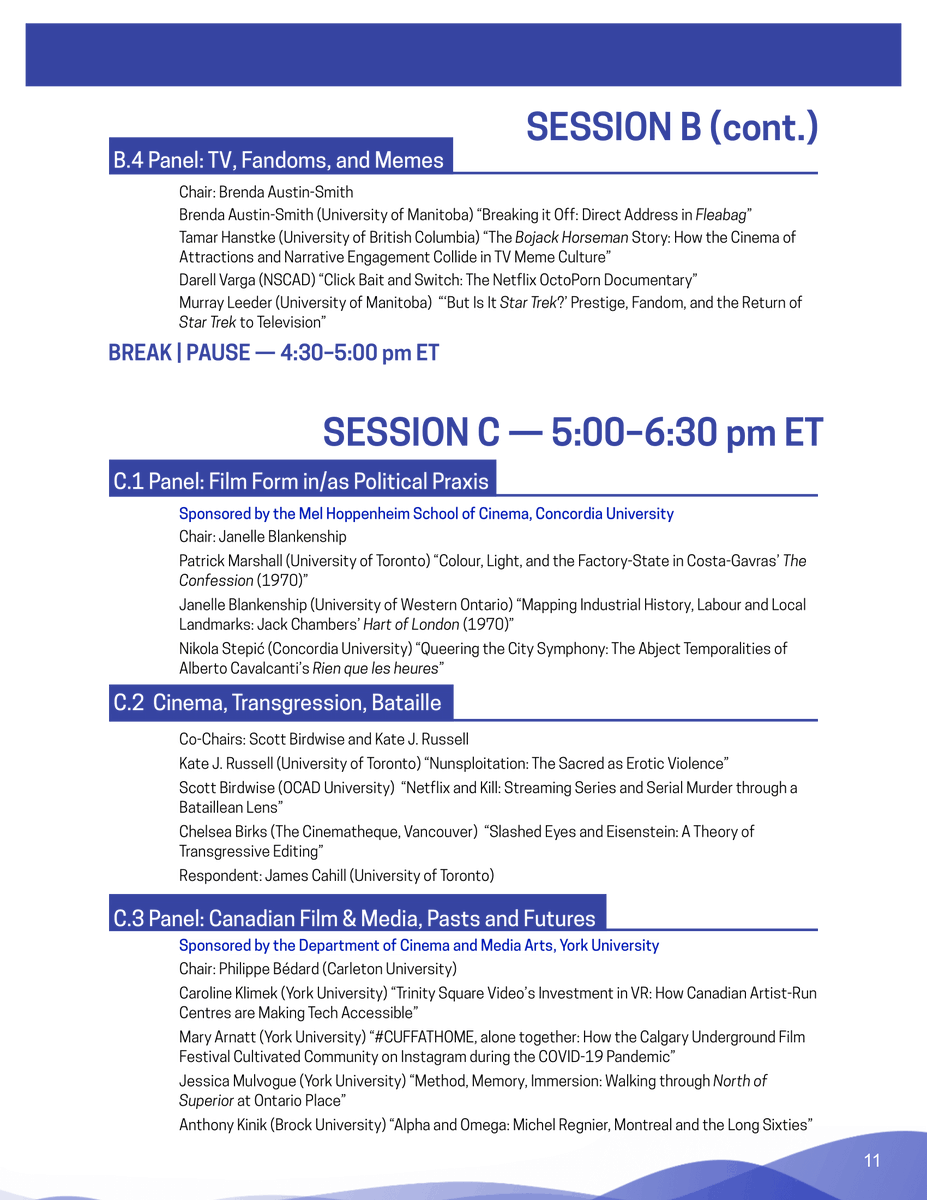_filmstudies's tweet photo. The #FSAC2022 has officially started! Check out the panelists speaking today below. Make sure to register before 1PM in order to attend these panels.      

Remember to register with Congress to join: https://t.co/S1uPHvXQeO   

For more information: https://t.co/Z70WtgtfUg https://t.co/v71rHCXfDK