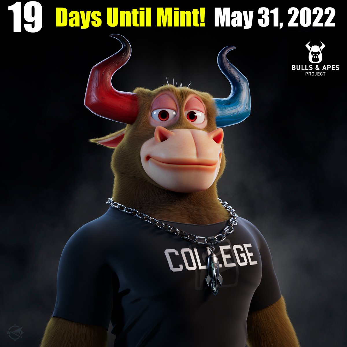 BullsApesProj's tweet photo. 🥳 Enjoy our #DailySneakPeek on our #MEGAMintCountdown 🚀

🚨10 WL Spots Up For Grabs ! 🚨 

To Enter:
1️⃣ RT + Tag 3 + Follow
2️⃣Join Discord: https://t.co/vjklDWv3Iq

👁‍🗨 Winners will be announced within 24 hrs.

#WhitelistGiveaway #MEGAMintDay #BAP https://t.co/Z2rcxUKTiQ