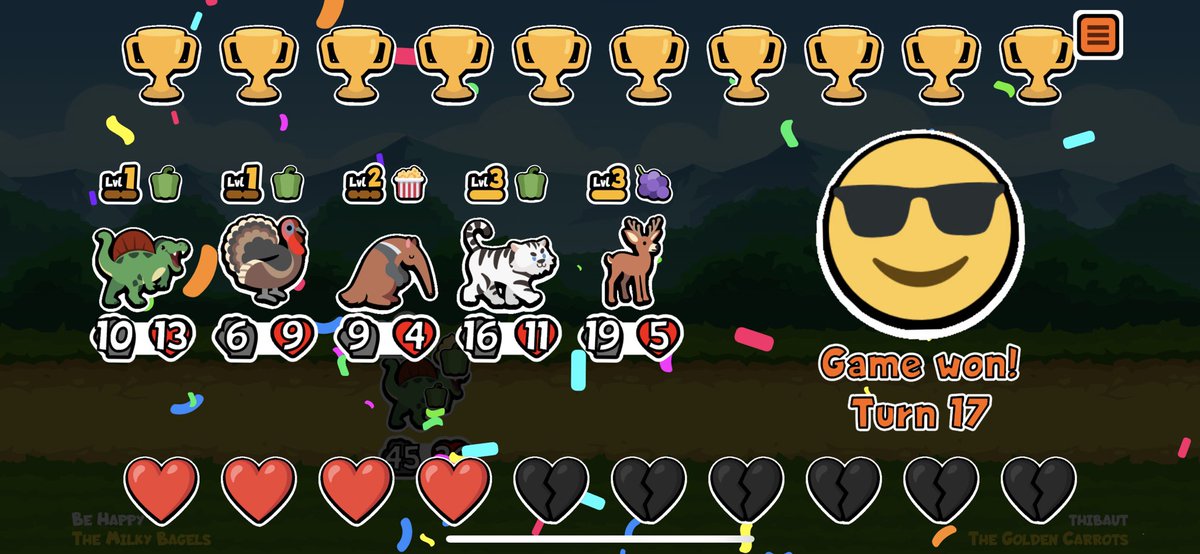 BeHappy_Gaming's tweet photo. My very first win in The New Update
It was a lot to take in… but finally pulled it off… 
#superautopets #SuperAutoPets 
#gaming https://t.co/EUpR73v2Mi