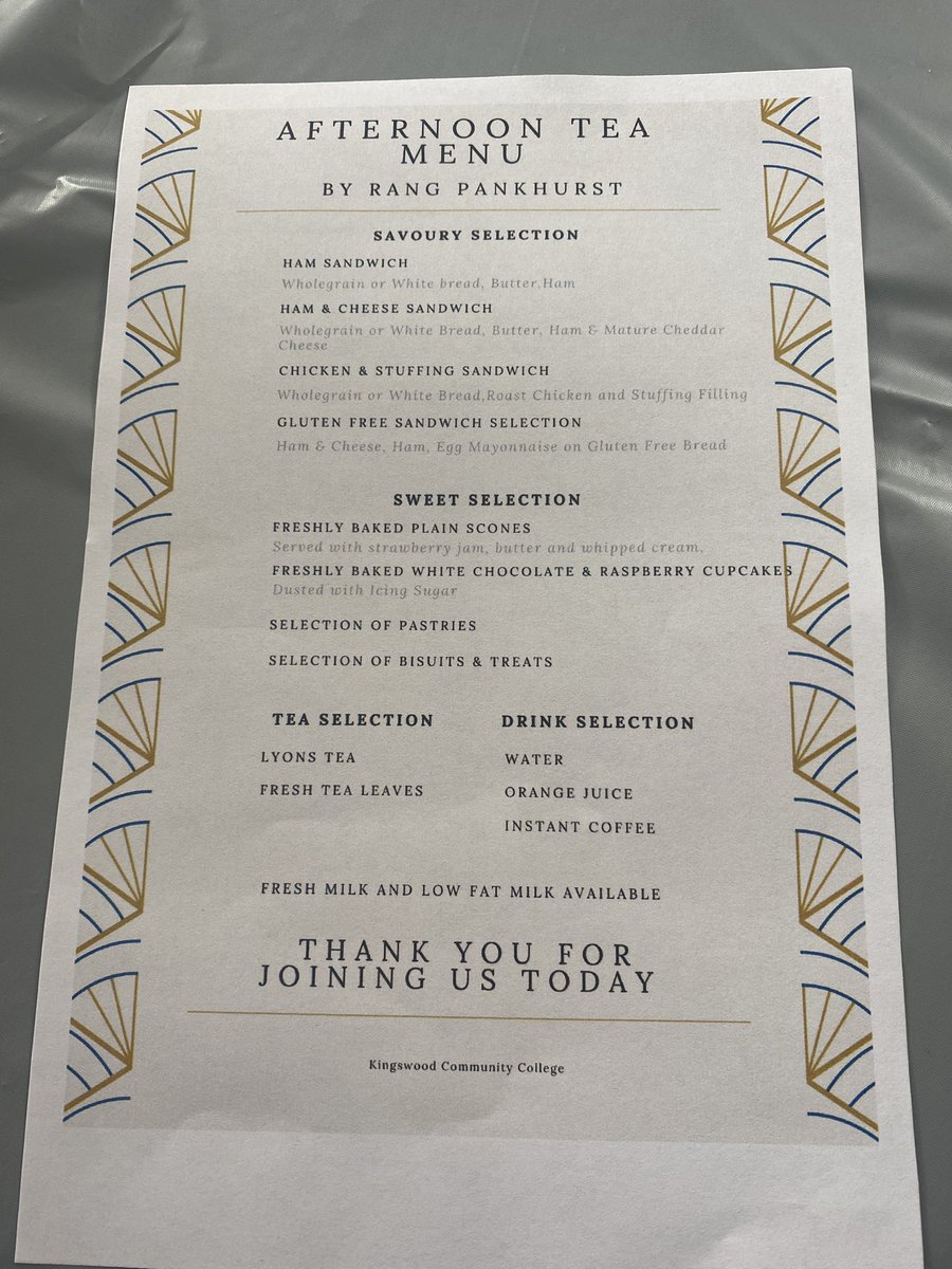 OideSarah's tweet photo. 🌟Lucky Tutor Alert🌟
This afternoon, Rang Pankhurst invited me to a wonderful Afternoon Tea event they put together with @OideAmyC in their HCT class 🤩

@PDST_LCA #TeamDDLETB @DDLETBColleges @Kingswoodcc16 https://t.co/X0C5OJaslQ