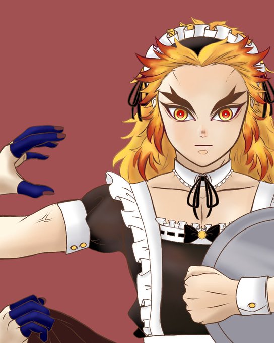 琥真九那さんがTwitterに投稿した煉獄杏寿郎(鬼滅の刃)のイラスト。