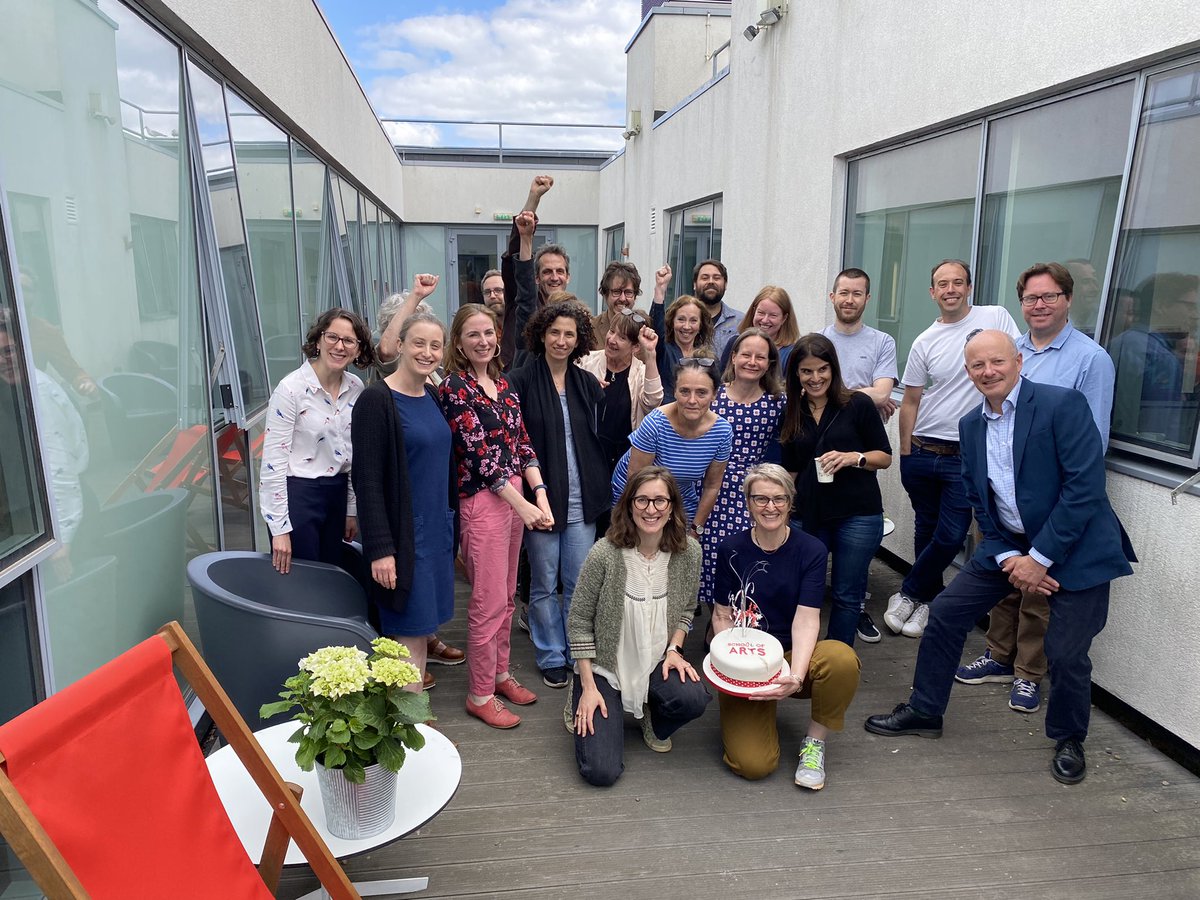 margheritalaera's tweet photo. Massive congrats to all @UniKentArts for our #REF2021 success! Here we are, all together… having our cake and eating it! @profallain @drhelenbrooks @aylishwood @OliverDouble @ItsFreyaVass @JayneEThompson1 @BdhtThomas @laviniabrydon &amp; everyone else whose account I can’t find ⭐️🎂 https://t.co/oWa4W7CBbv