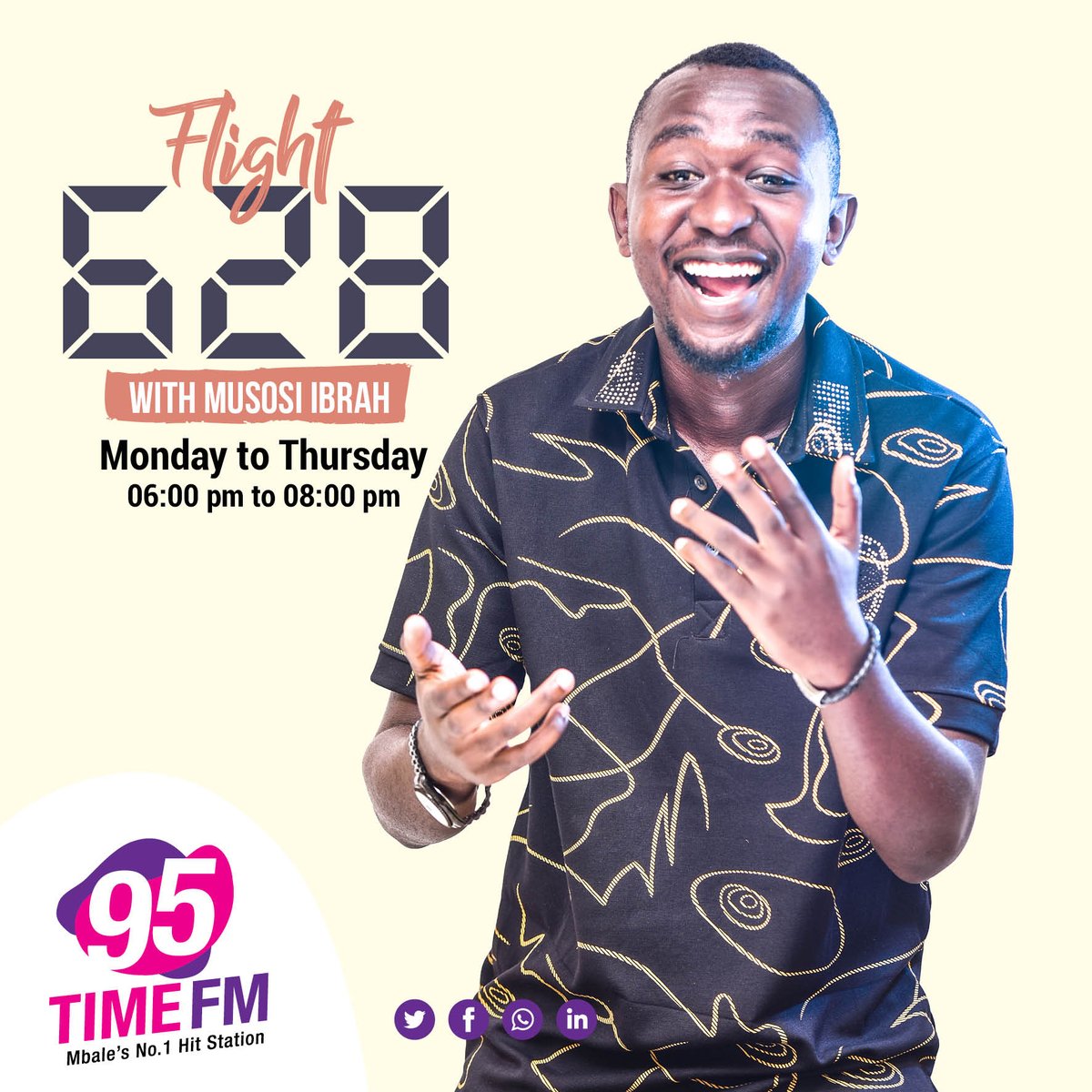 95_TimeFM's tweet photo. How is your evening going? Musosi Ibrah Mussolin just checked in with the #Flight628 as #DjIssues takes you back in time on the #MixAtSix🎶
#ThrowbackThursday
📲0757 800 500/0780 654 643
🎧https://t.co/DGPXY1kCUS
#MbalesNumberOne #WeLoveMbaleCity https://t.co/JFfflKbiWO