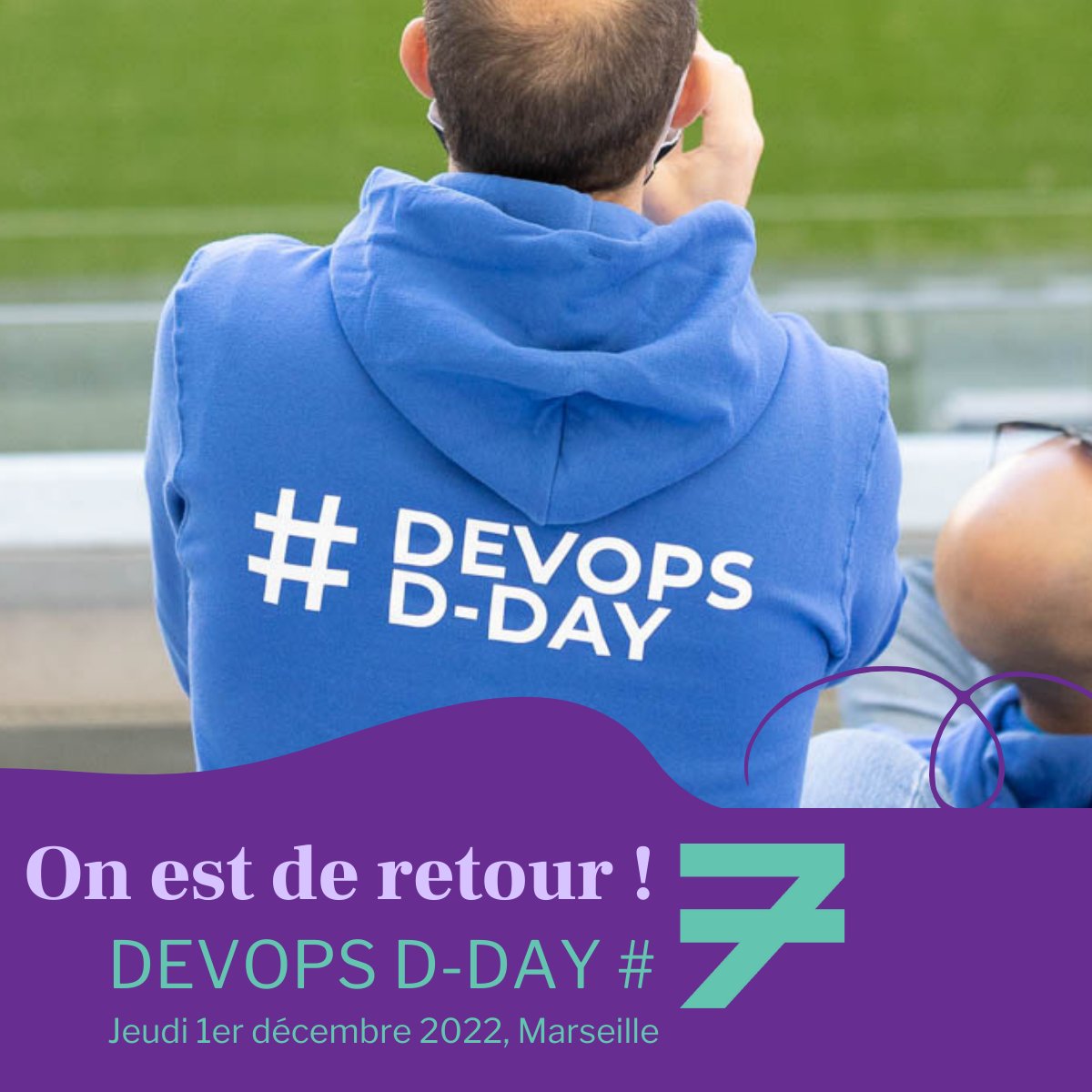 Devopsdday's tweet photo. SAVE THE DATE !
#devopsdday revient pour sa 7e édition le Jeudi 1 décembre 2022 à Marseille !

Pour tous ceux qui s’inscrivent avant le 31 août 2022, vous pouvez profiter de 30% de réduction avec le code EARLY-DEVOPSDDAY.
Renseignements et inscriptions sur https://t.co/3hhUSNhWsc https://t.co/Lipb1YIzIB