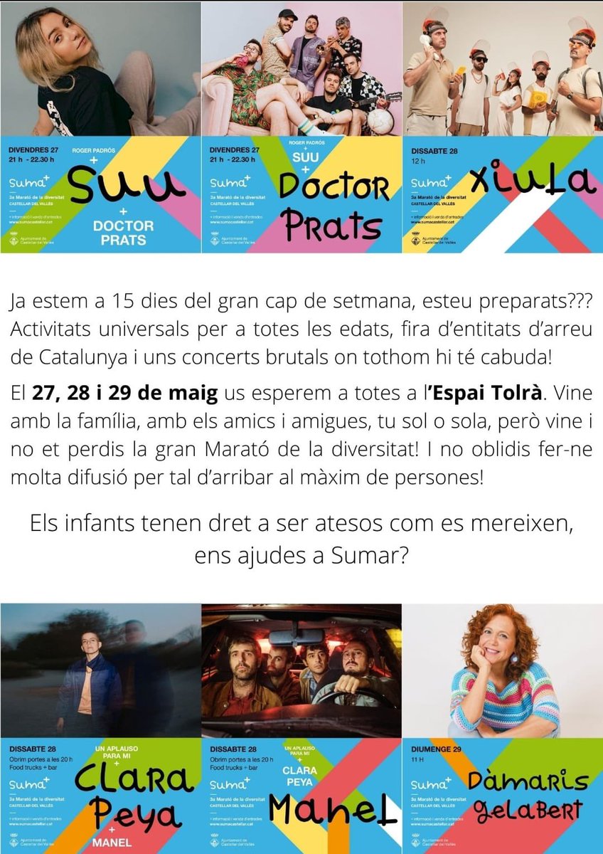 Volem una ESCOLA INCLUSIVA de QUALITAT i amb RECURSOS per ser atesos com CAL! 

Retweet si estàs dacord😉
HO PETEM tots JUNTS?!