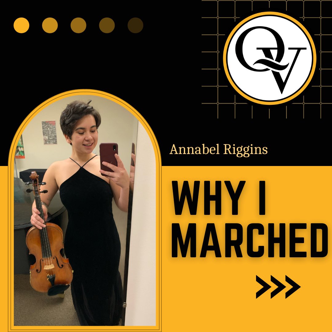 QVHSBandOrch's tweet photo. Some of my very favorite answers here from 2015-16 Drum Major, Annie Riggins :) #throwbackthursday #whyimarched https://t.co/bTFsox84Gj
