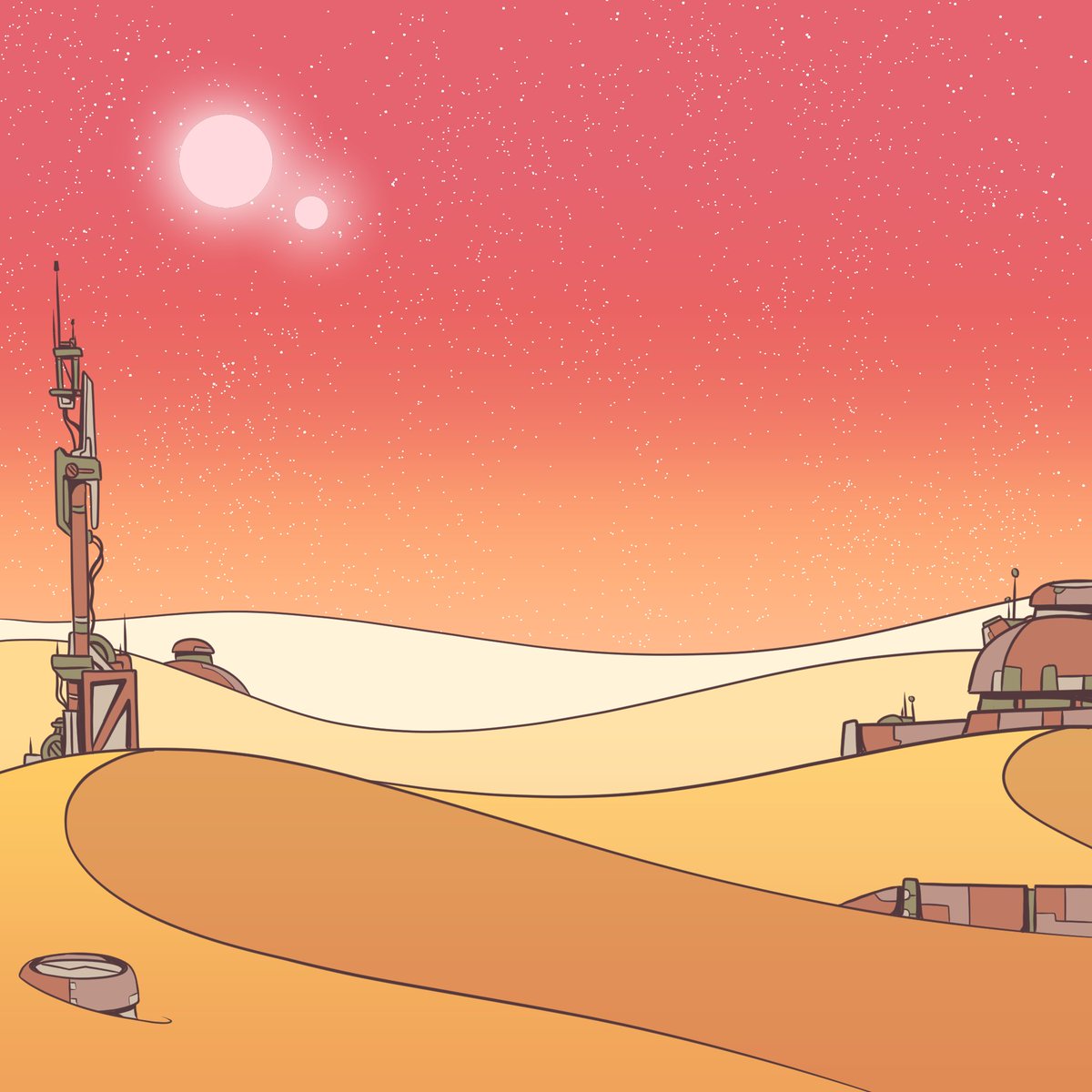 ZenRepublicNDM's tweet photo. The Sea of Moving Sand is a huge desert of quicksand. Most of heavy industry and machinery is placed here. buildings are sunken into ground to protect from the sun.. 🪐🔥

All comments considered for Ruby Pass (WL)

#SolanaNFTs #SolanaCommunity #p2e #p2egame #vrgame #sol #solana https://t.co/4lidcNgdNc
