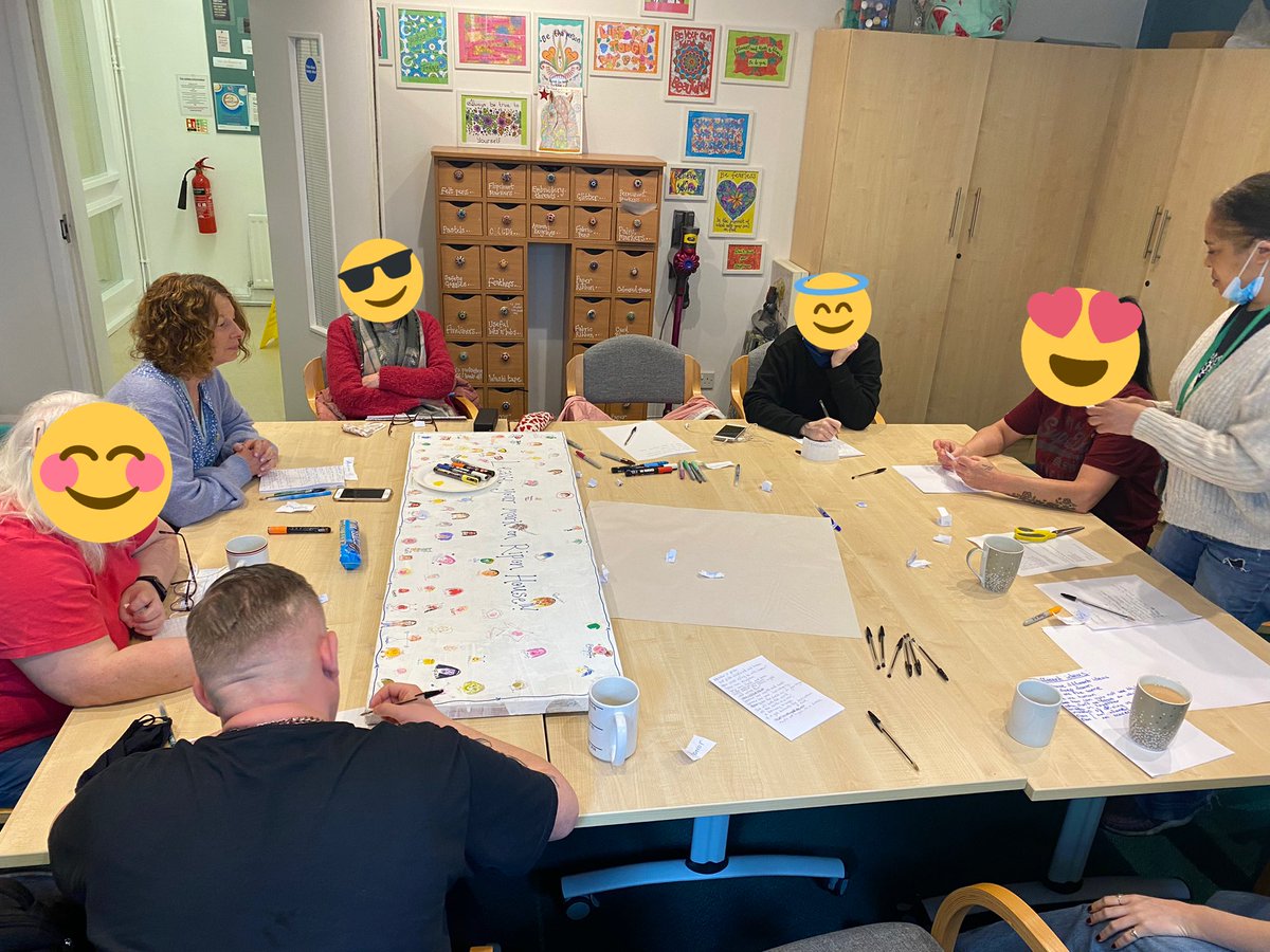 riponhouseleeds's tweet photo. Fantastic spoken word workshop around the topic of ‘Fleeing and Healing’ for #RefugeeAwarenessWeek Thank you @Opera_North for providing the opportunity. We all learned a lot and produced some fab poetry which we hope to set to music 🎶 #EnablingEnvironments #Poetry #Art https://t.co/Q2hwZxnD3J