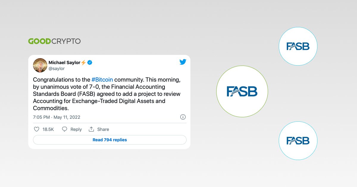 GoodCryptoApp's tweet photo. 📌 @saylor has praised the @FAFNorwalk for voting to study accounting standards for digital assets and commodities - https://t.co/Jy5PrVZrYr

Companies must record digital assets such as $BTC as "intangible assets" on their balance sheets under current #FASB rules. https://t.co/SmdZNzNx8N