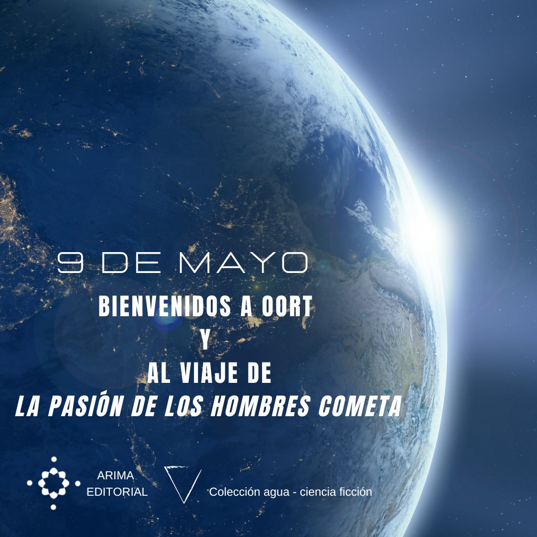 Desde este lunes 9 de mayo os recordamos que tenemos abierta la preventa de "La pasión de los hombres cometa" y que estará hasta el 22 de mayo. 
Después en librerías. 
¡Bienvenidos a Oort!