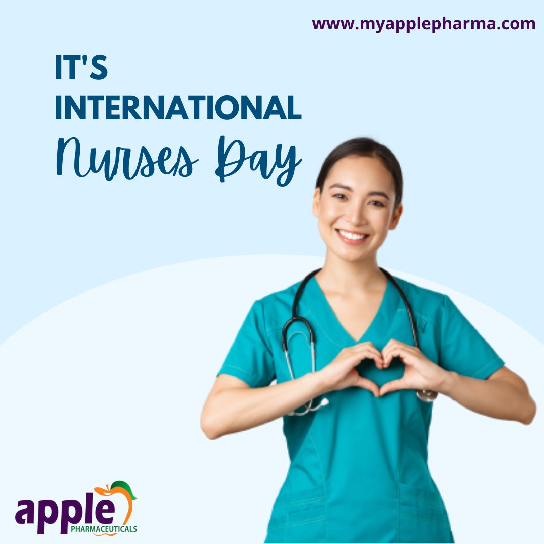 myapplepharma's tweet photo. International Nurses Day 💉💊

Let's be thankful for the services of nurses in saving lives. 
.
#applepharmaceuticals #nurseday2021 #nurseday #nurseday2022 #nurseday2020 #nursejobs #nursedayoff #nursing #internationalnurseday
#nursepractitioner
#salutetoservice #honournurses https://t.co/PWqzbwdEtj