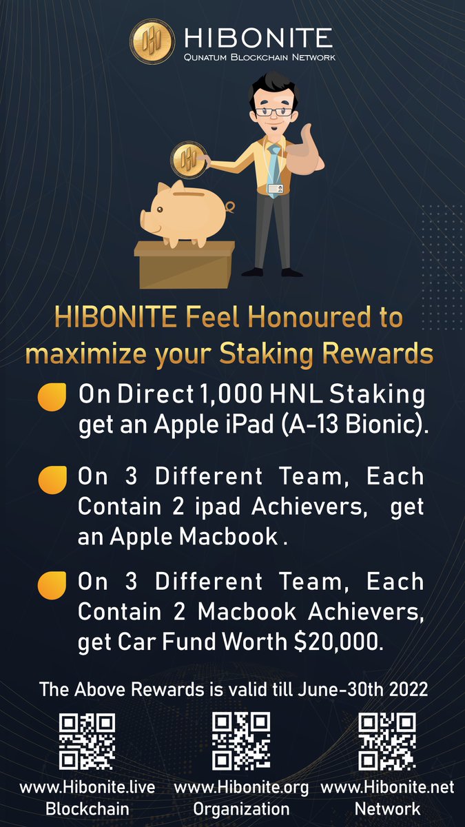 TeamHibonite's tweet photo. Hello Hiboniters,
We feel honored to maximize your staking rewards.
The moment you all waiting to turn your social Potential into revenue is alive now.
Grab The Opportunity Now!
#Hibonite #QuantumBlockchainNetwork #PoS #PoB #PoW https://t.co/A2iPQ2fOZ1