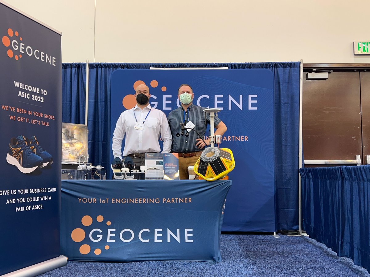 Geocene's tweet image. We&apos;re at the Air Sensors International Conference in Pasadena, happy to talk Internet of Air Sensors! Stop by to win a pair of ASICS at #ASIC2022.