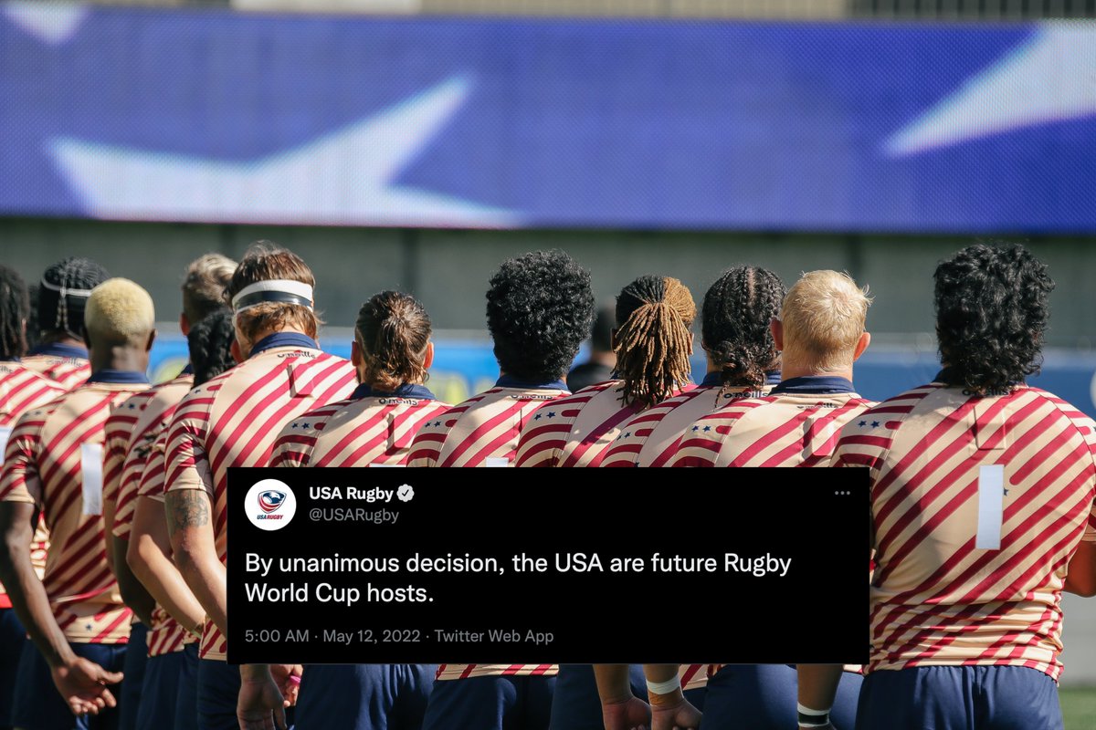 It's a monumental day for rugby as the United States has been awarded the 2031 and 2033 Rugby World Cups! Hit the link below to read more about the announcement! 🏆: rugbyworldcup.com/news/714742/ru… #RaptorsRugby | #Mission23