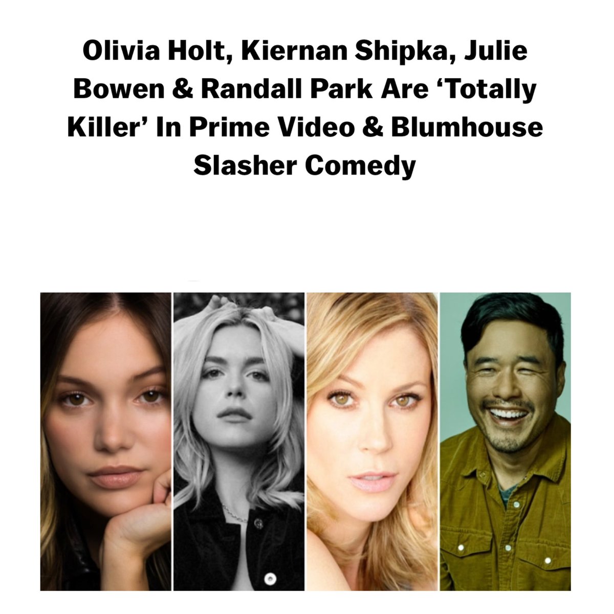 HoltSource's tweet photo. #INFO | Olivia Holt to star in Prime Video and Blumhouse’s upcoming slasher-comedy ‘Totally Killer’. Production begins today in Vancouver! https://t.co/L1FmvGnZ9p