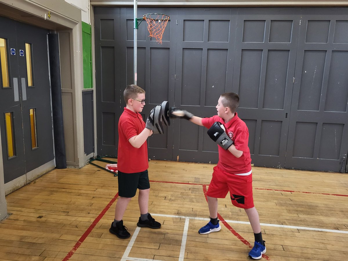 ASGstmungos's tweet photo. Week 2 pf our boxing programme in @StThomasPri with @BluevaleCC coaches! Gloves and pads were out for pupils to work on their combos and technique! Great work everyone! @PEPASSGlasgow @BoxingScotland @sportscotland https://t.co/ZHUqDnc0ZF