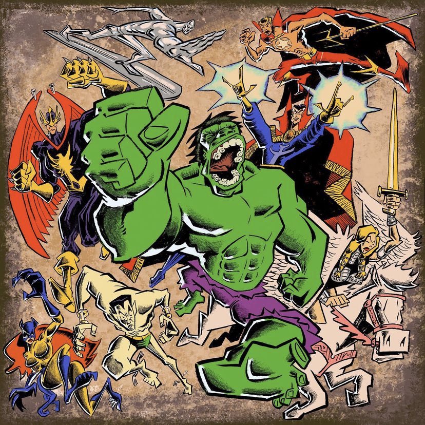 dano_cosmic's tweet photo. The #Defenders by #DerekDrymon!
✨
IG: https://t.co/IRyeh9yR8F
✨
#SilverSurfer #Hulk #Hellcat #Namor #Valkyrie #Nighthawk #DoctorStrange #Hellstrom #Marvel #MarvelComics #MarvelCosmic https://t.co/i477Kbbu1F