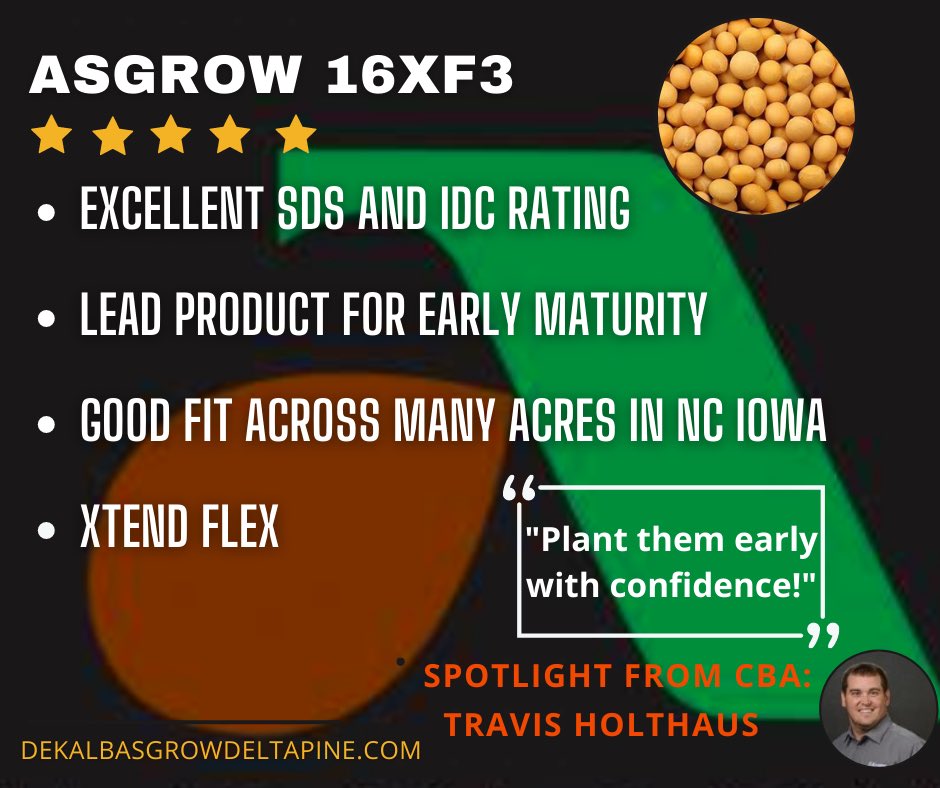 DKAS_IA's tweet photo. 💥 💥 ASGROW SPOTLIGHT 💥 💥 

From our very own CBA Travis Holthaus!

#asgrow #plant22 #dekalb #pipeline #soybeans #bayer4Iowa https://t.co/qf5FGJRhzX