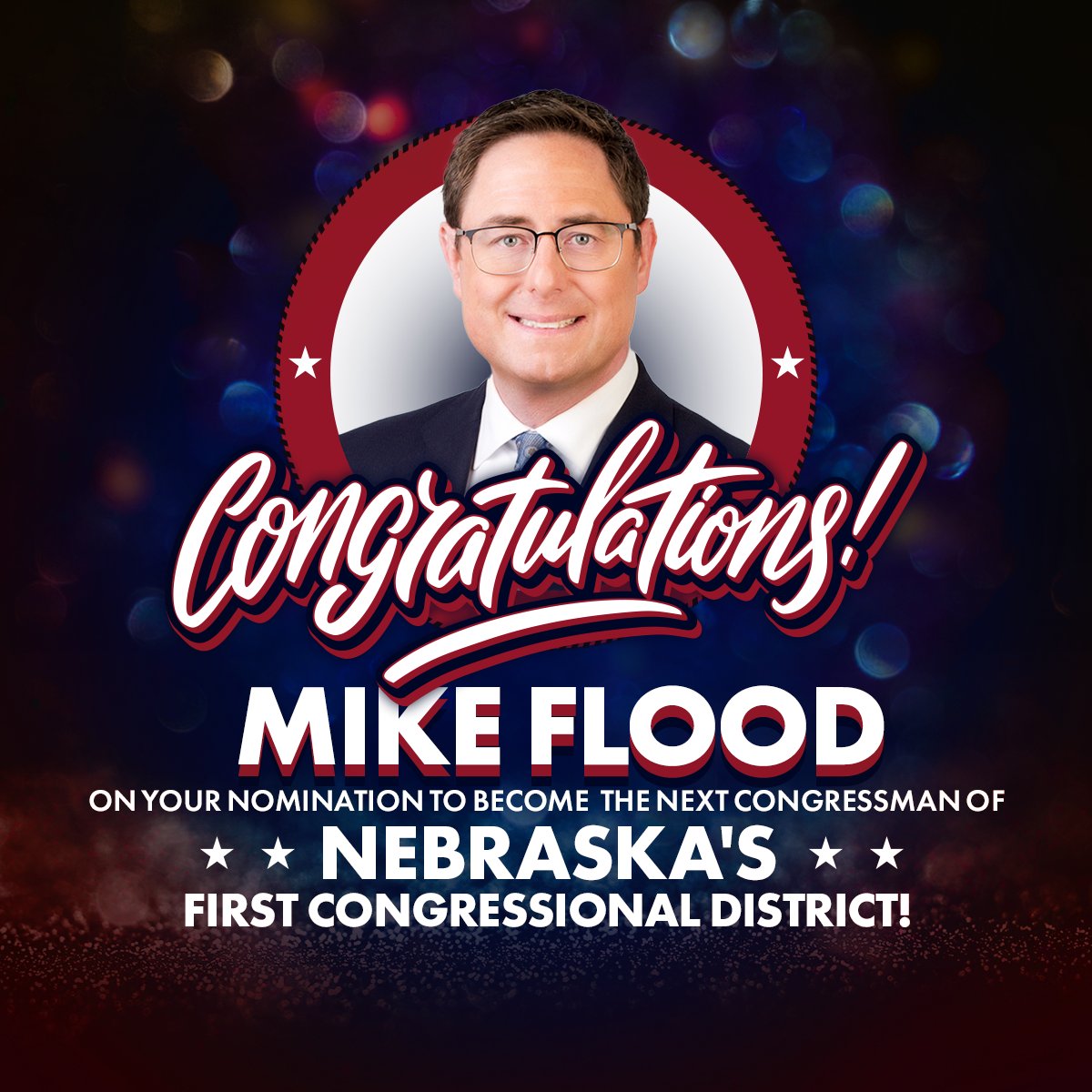 NEGOP's tweet photo. ✅ Congratulations to @Flood4Nebraska on winning the NEGOP nomination for 1st Congressional District U.S. Congressman. We look forward to electing you twice this year - during the special election on June 28th and again on November 8th! https://t.co/YNHckhRdzc