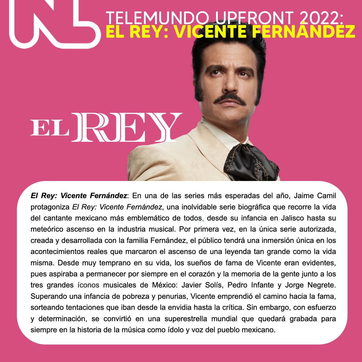 NovelaLounge's tweet photo. #TelemundoUpfront: Telemundo será la casa de la bioserie oficial de Vicente Fernández #ElReyVicenteFernández https://t.co/oGFdtX6HWg